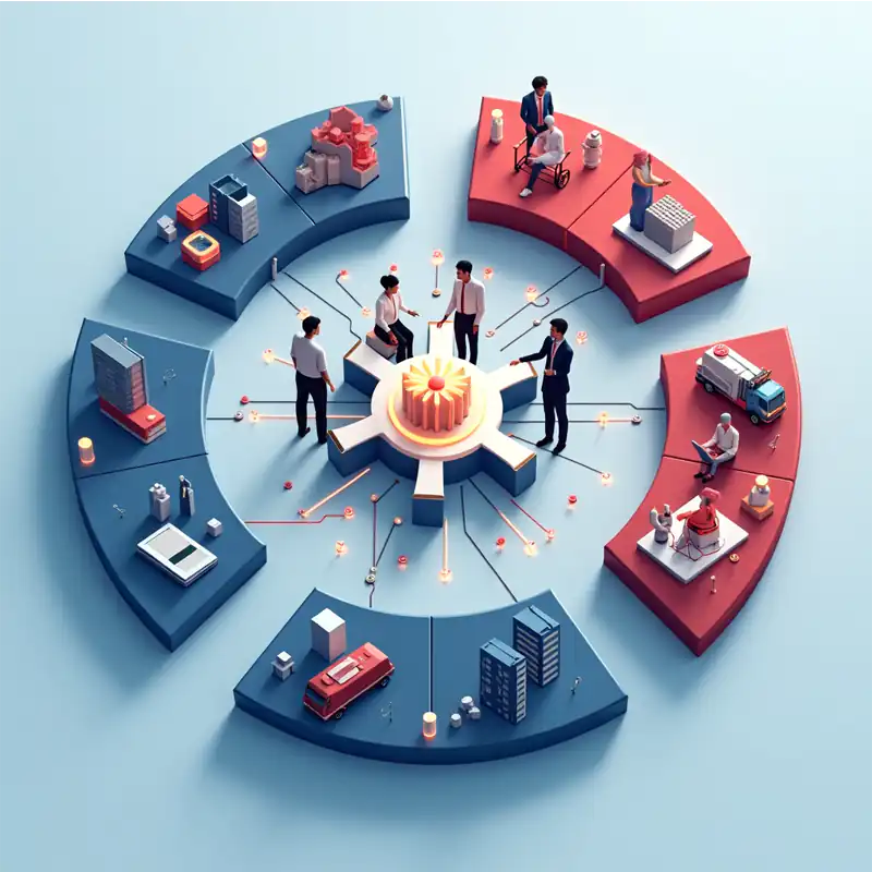 Modern workflow solutions and business process automation technology dashboard for South African SMEs